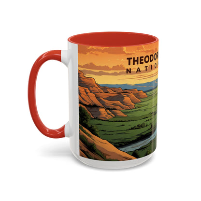 Theodore Roosevelt National Park Mug | Accent Coffee Mug (11, 15oz)