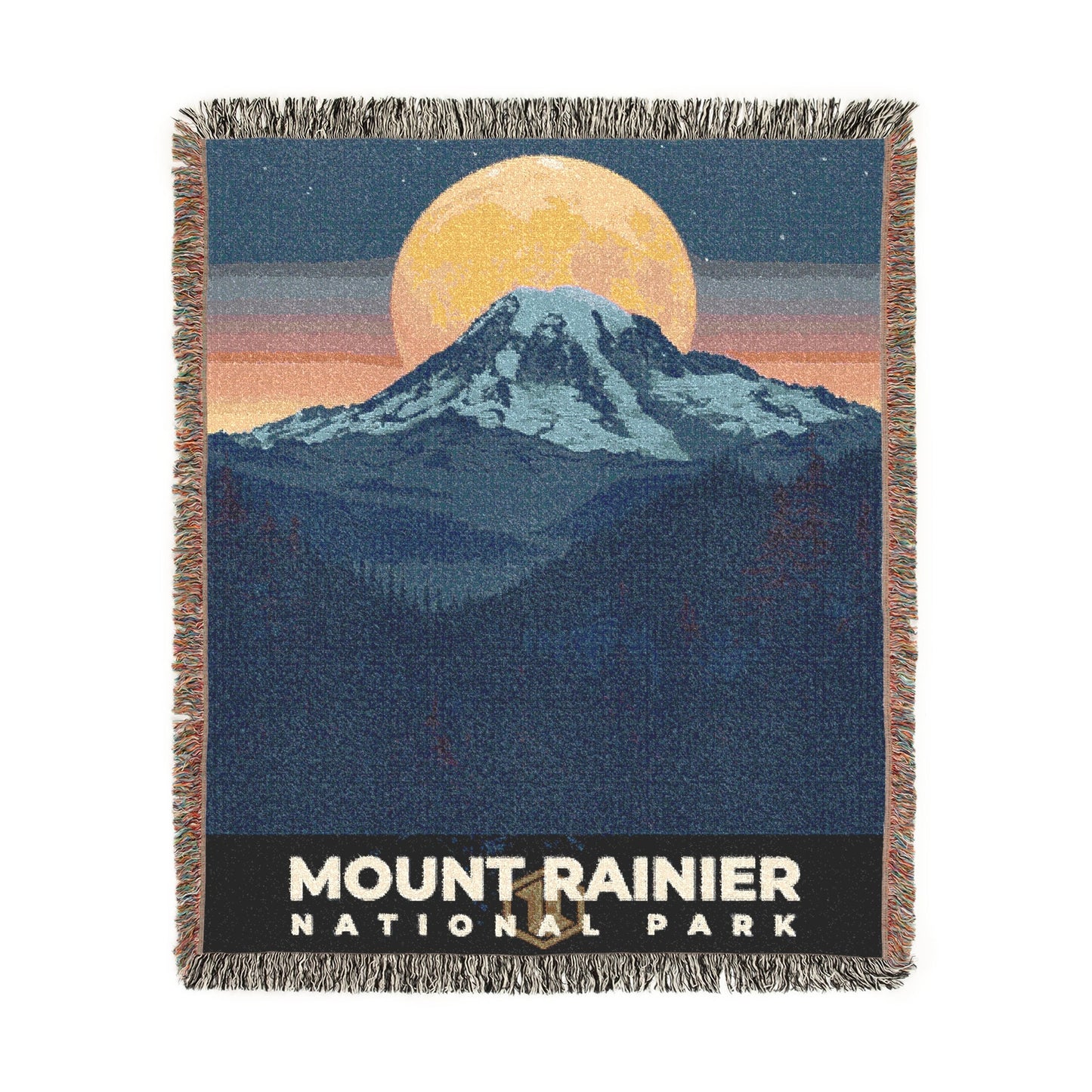 Mount Rainier National Park Woven Blanket | S20