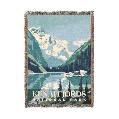 Kenai Fjords National Park Woven Blanket | S01