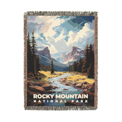 Rocky Mountain National Park Woven Blanket | S06