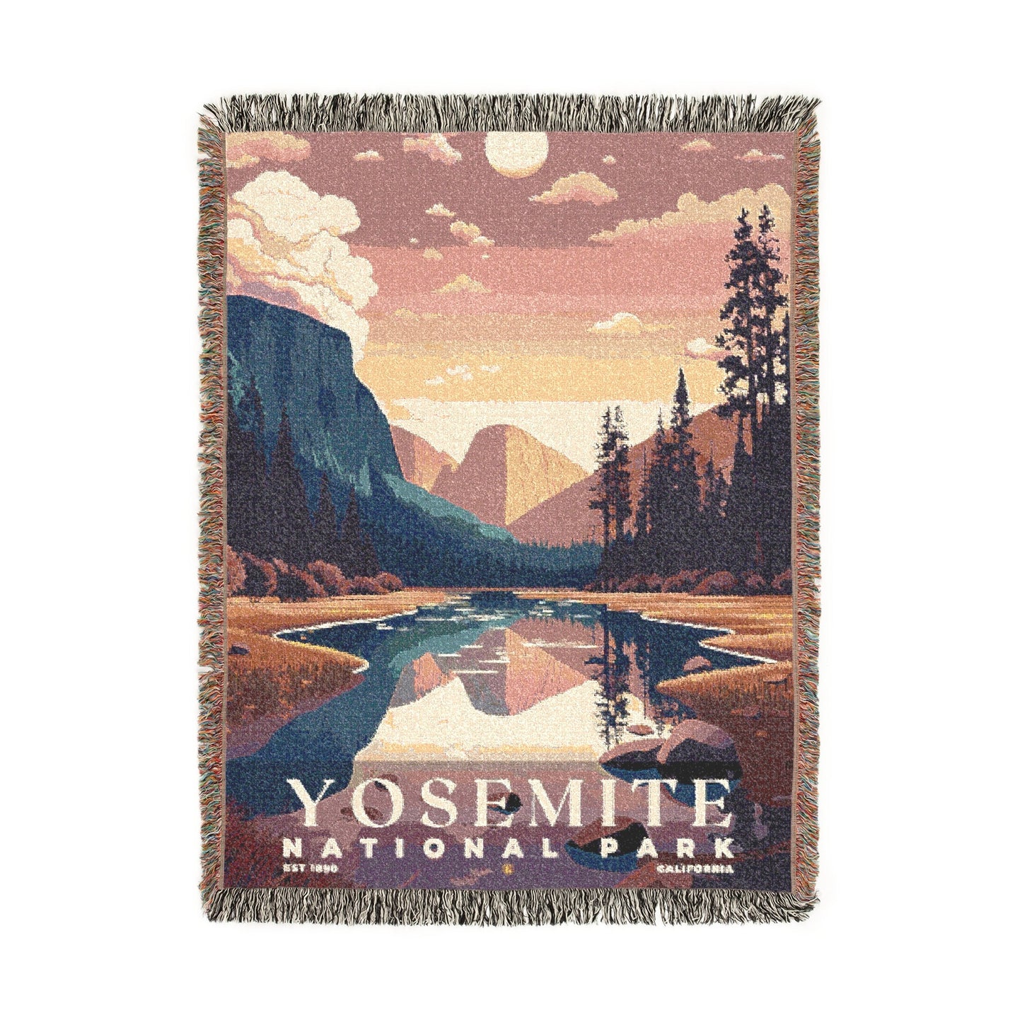 Yosemite National Park Woven Blanket | S05