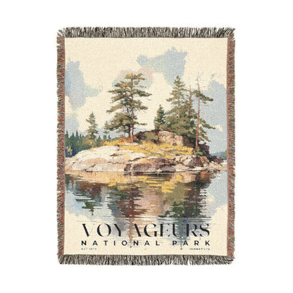 Voyageurs National Park Woven Blanket | S04