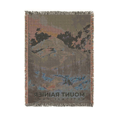 Mount Rainier National Park Woven Blanket | S14