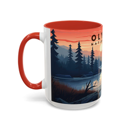 Olympic National Park Mug | Accent Coffee Mug (11, 15oz)