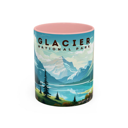 Glacier National Park Mug | Accent Coffee Mug (11, 15oz)