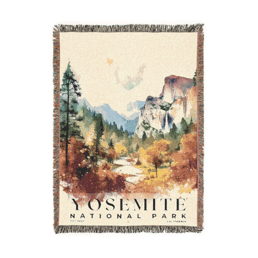 Yosemite National Park Woven Blanket | S04