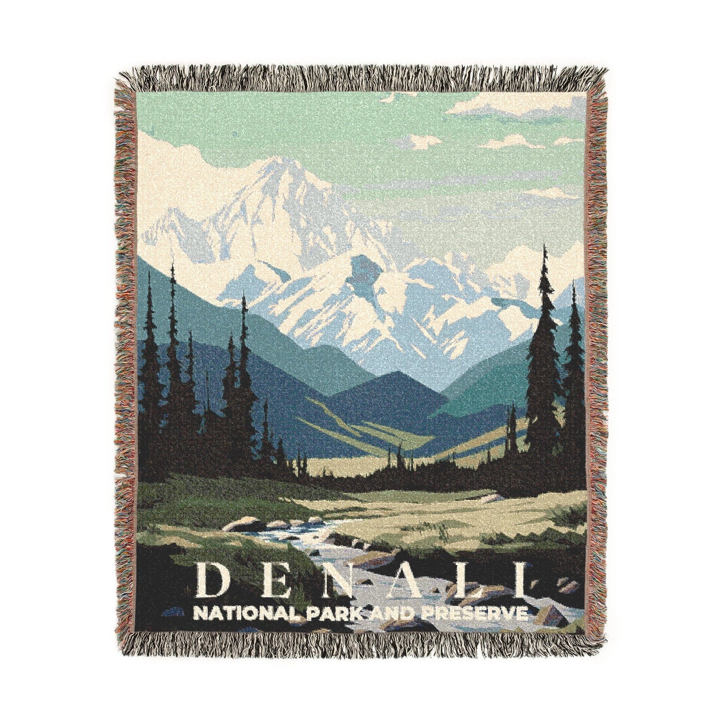 Denali National Park Woven Blanket | S01
