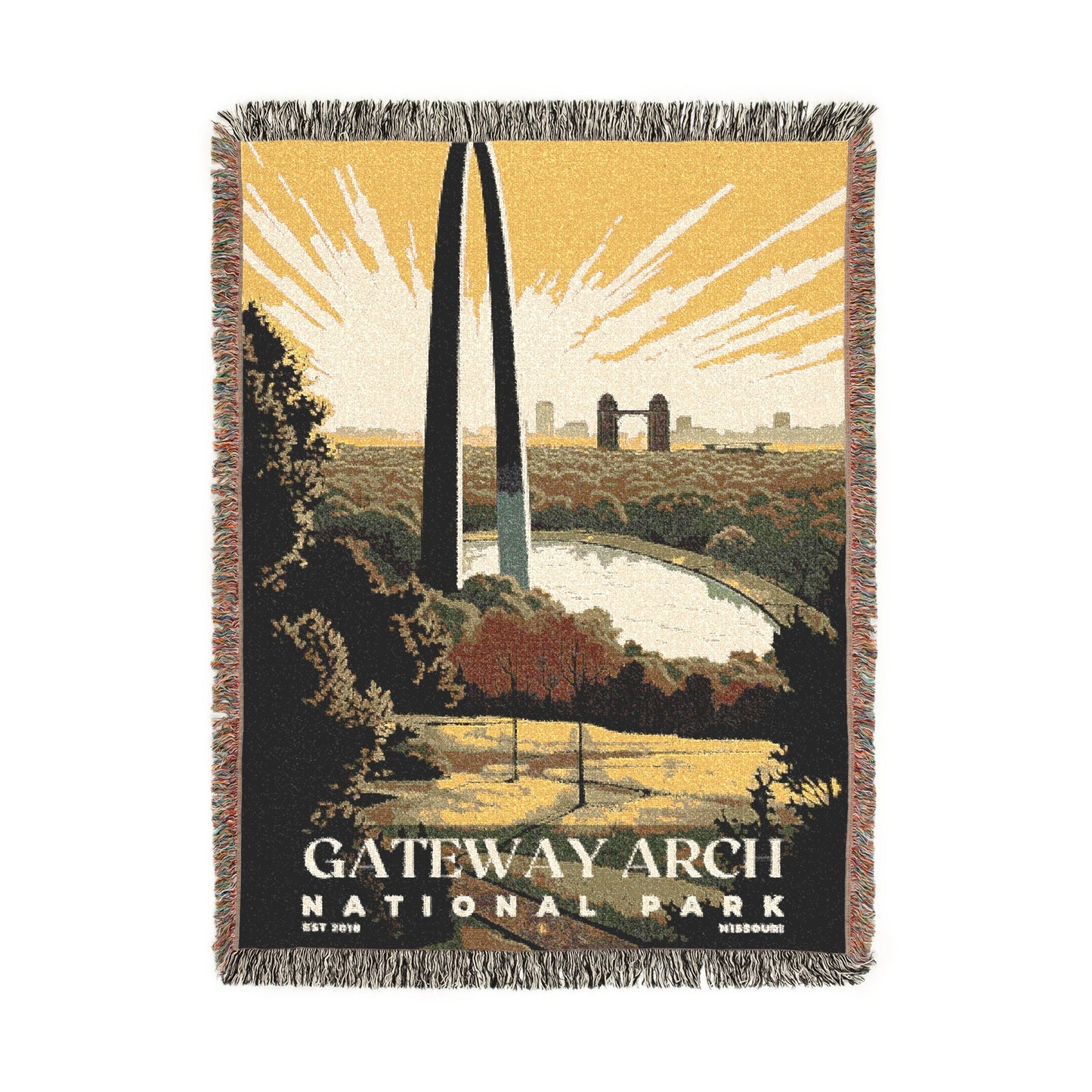 Gateway Arch National Park Woven Blanket | S02