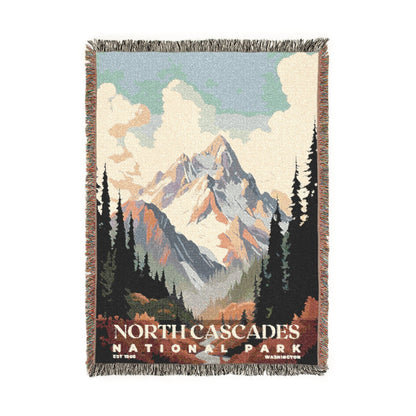 North Cascades National Park Woven Blanket | S03