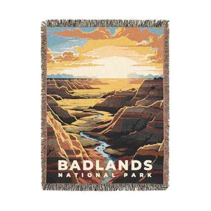 Badlands National Park Woven Blanket | S07