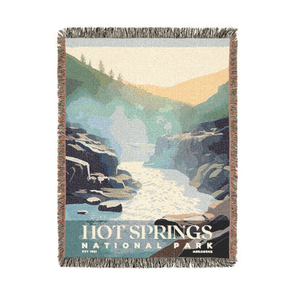 Hot Springs National Park Woven Blanket | S03