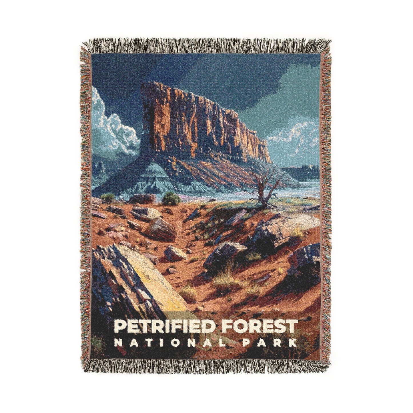 Petrified Forest National Park Woven Blanket | S16