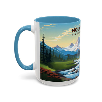 Mount Rainier National Park Mug | Accent Coffee Mug (11, 15oz)