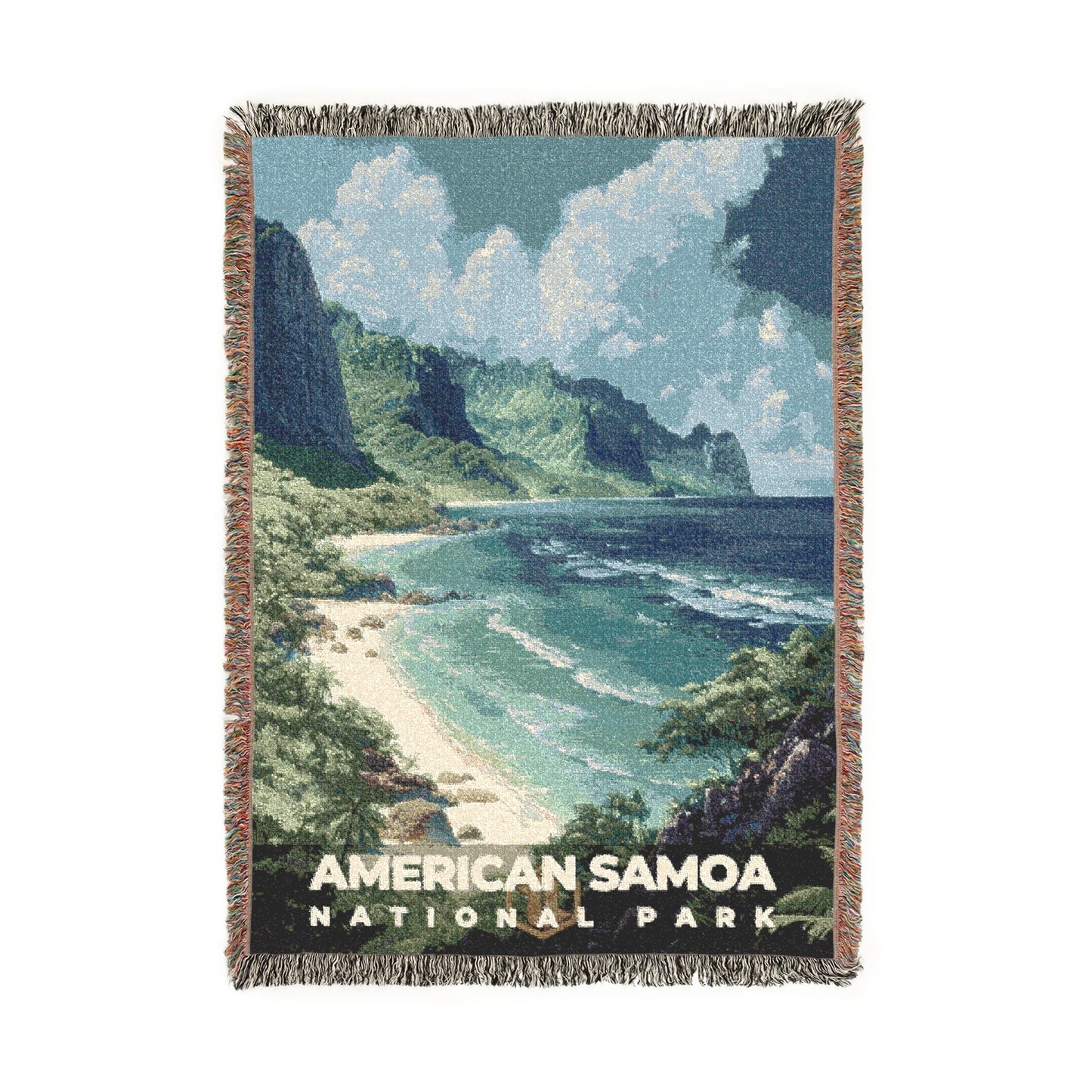 American Samoa National Park Woven Blanket | S13