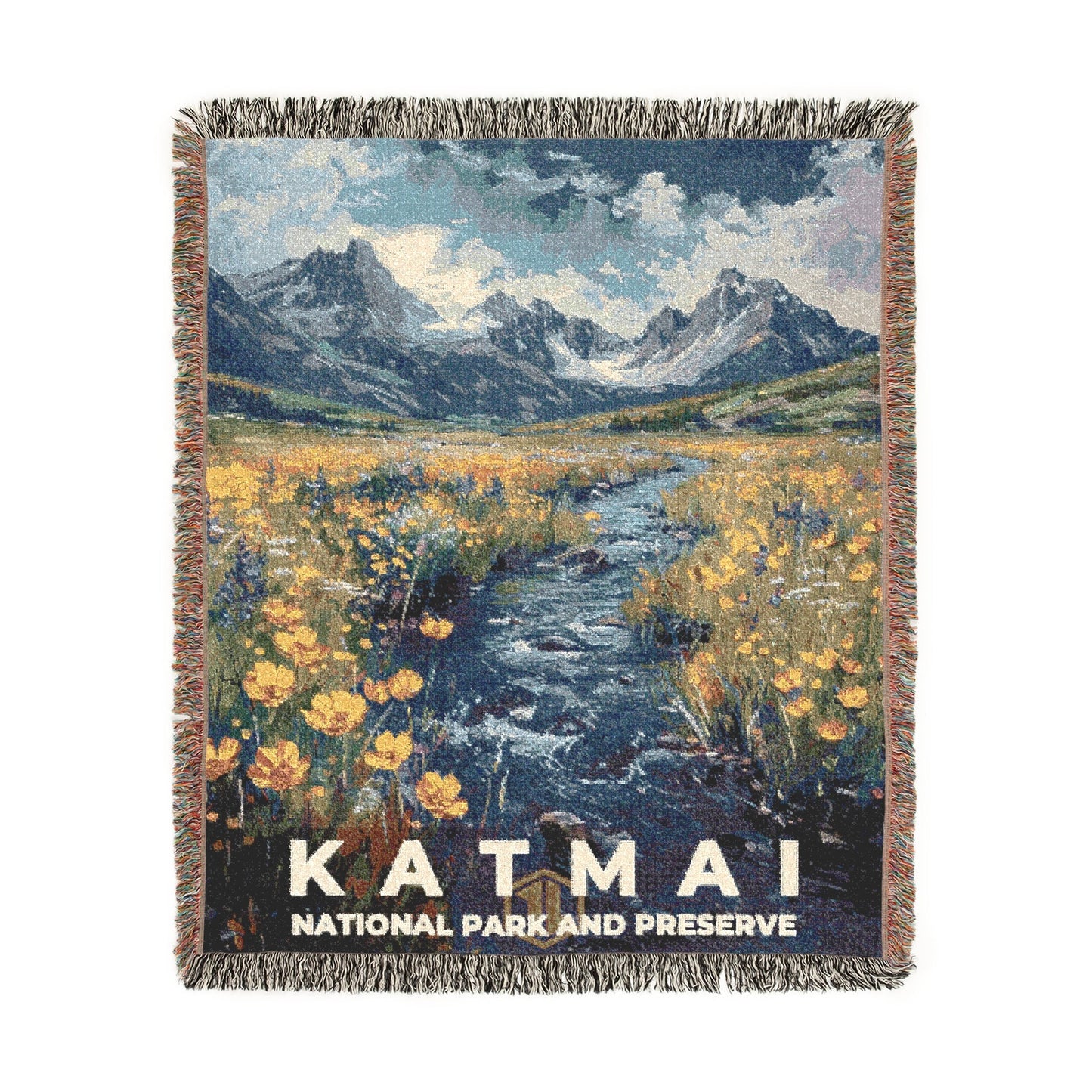 Katmai National Park Woven Blanket | S14