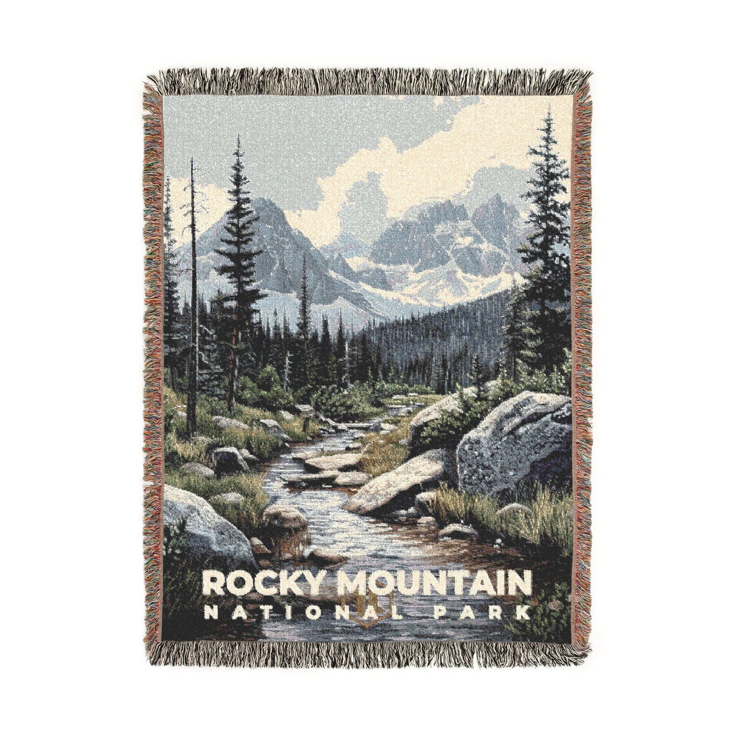 Rocky Mountain National Park Woven Blanket | S17