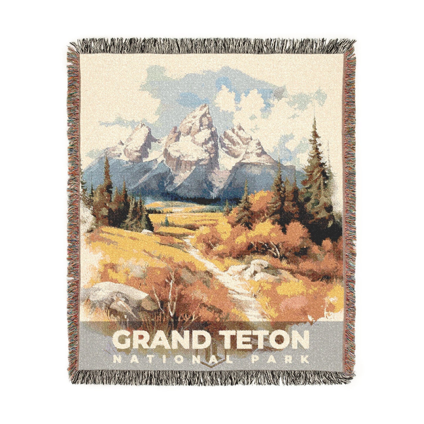 Grand Teton National Park Woven Blanket | S08