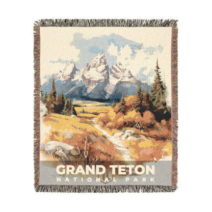 Grand Teton National Park Woven Blanket | S08