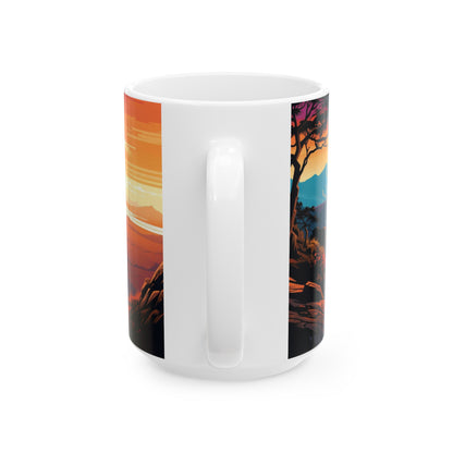 Haleakala National Park Mug | White Ceramic Mug (11oz, 15oz)