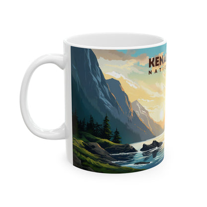 Kenai Fjords National Park Mug | White Ceramic Mug (11oz, 15oz)