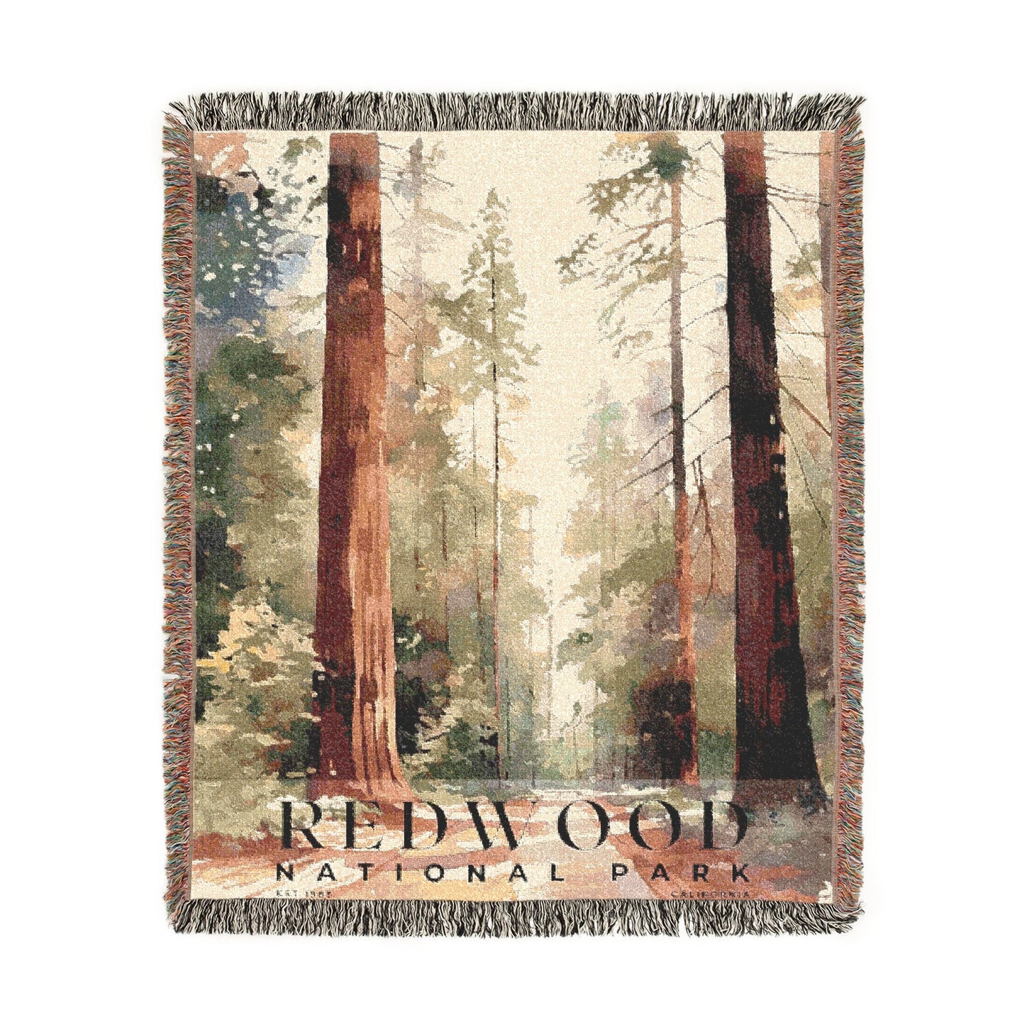 Redwood National Park Woven Blanket | S04