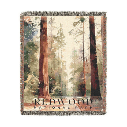 Redwood National Park Woven Blanket | S04