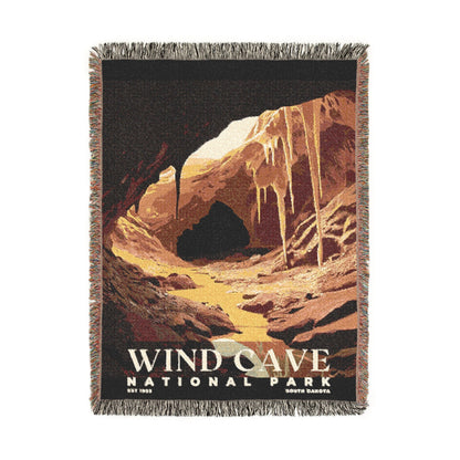 Wind Cave National Park Woven Blanket | S03