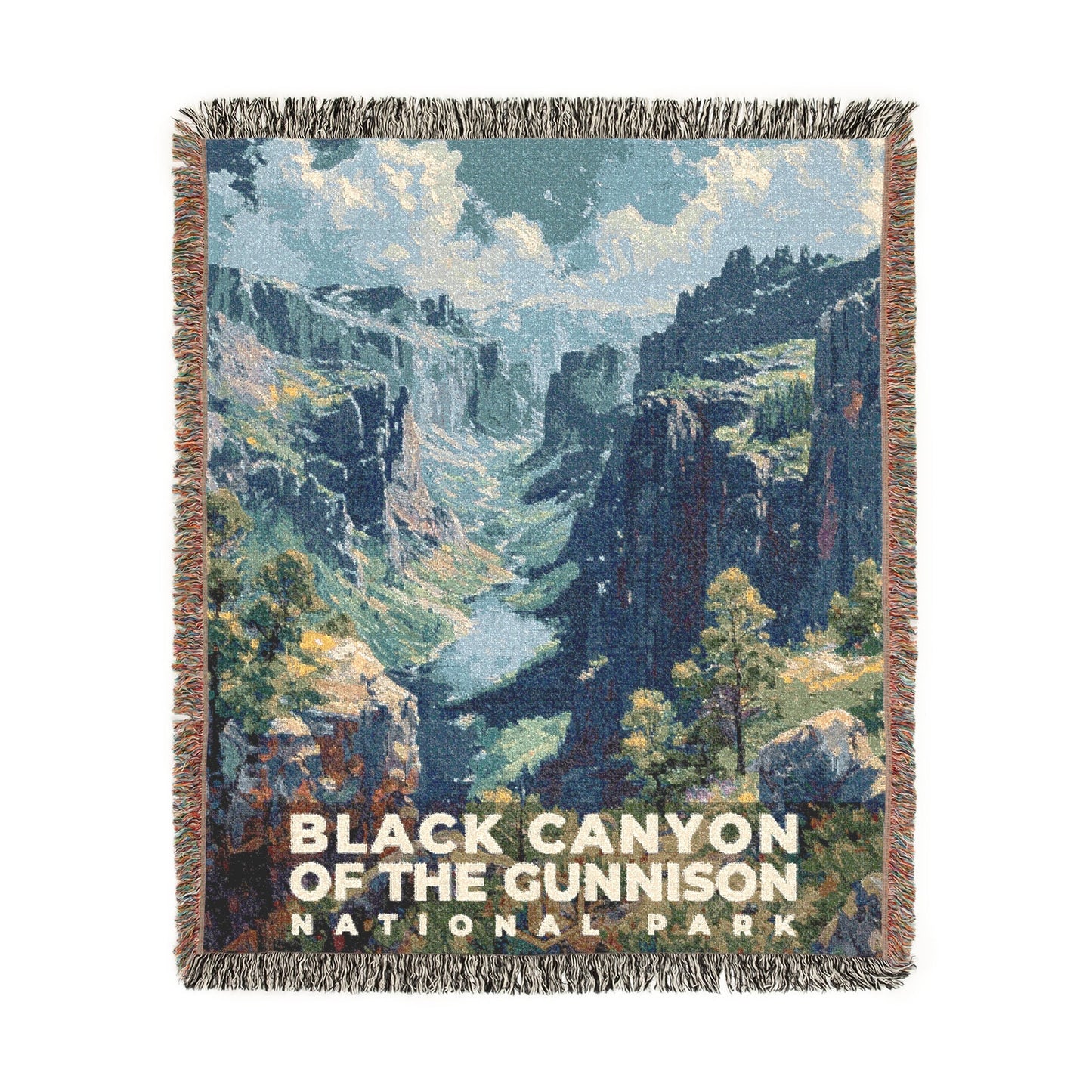 Black Canyon of the Gunnison National Park Woven Blanket | S14