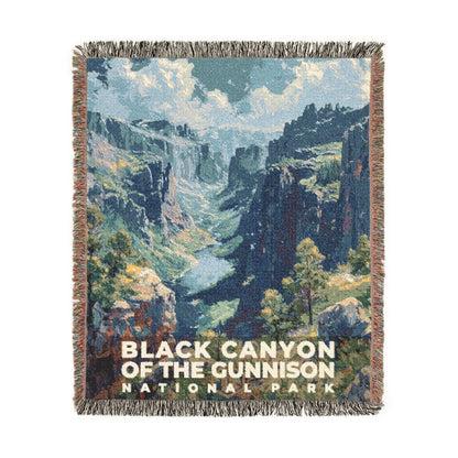 Black Canyon of the Gunnison National Park Woven Blanket | S14