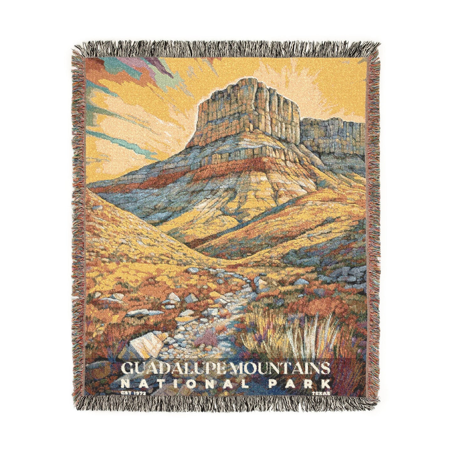 Guadalupe Mountains National Park Woven Blanket | S02