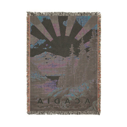 Acadia National Park Woven Blanket | S11
