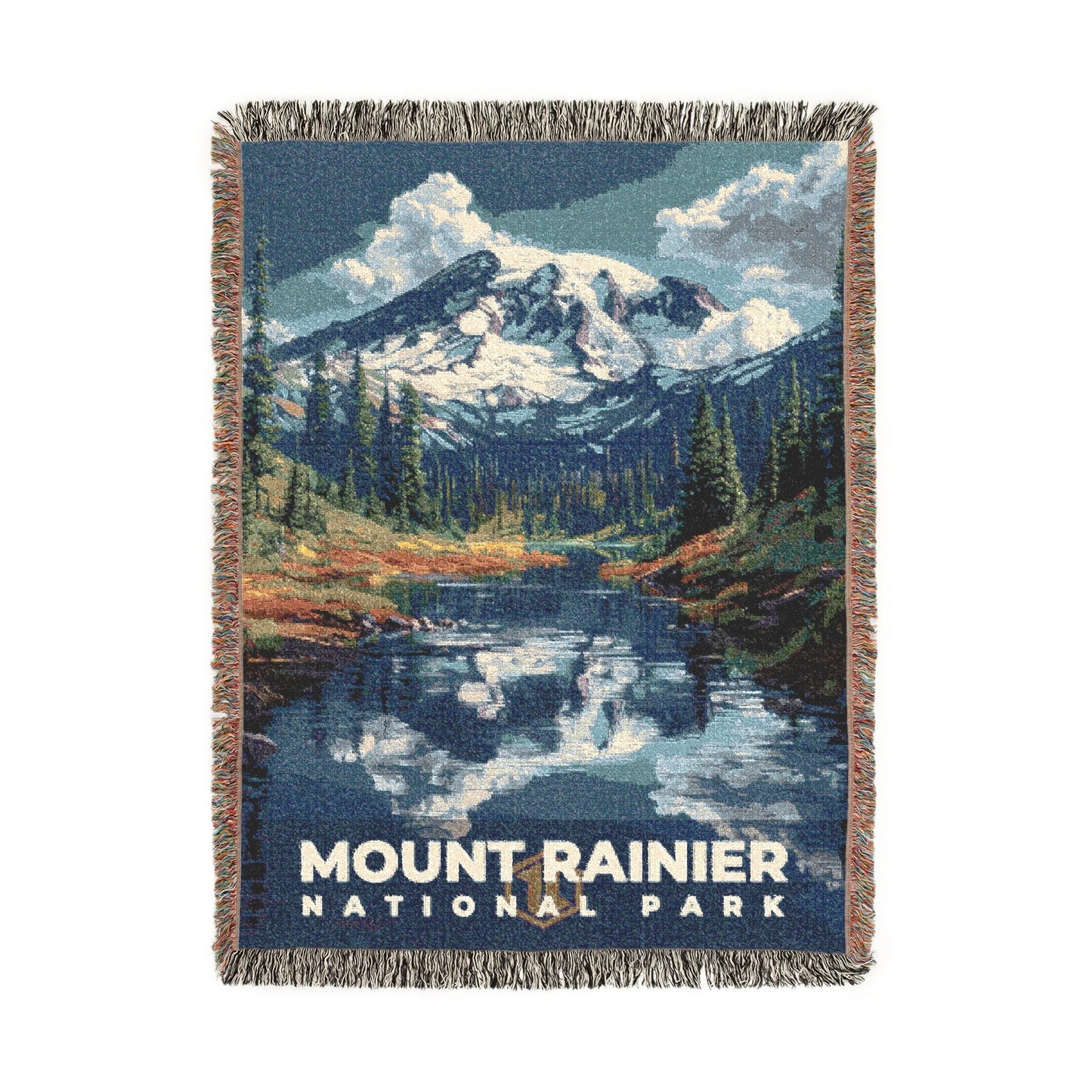 Mount Rainier National Park Woven Blanket | S13