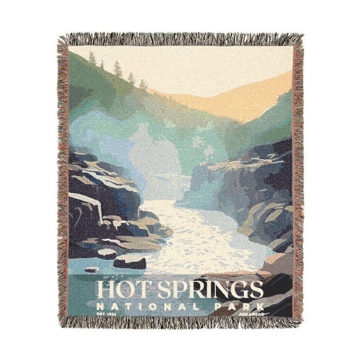 Hot Springs National Park Woven Blanket | S03