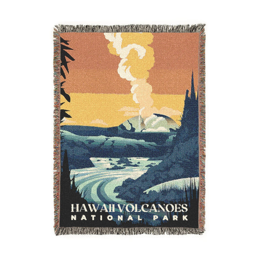 Hawaii Volcanoes National Park Woven Blanket | S01