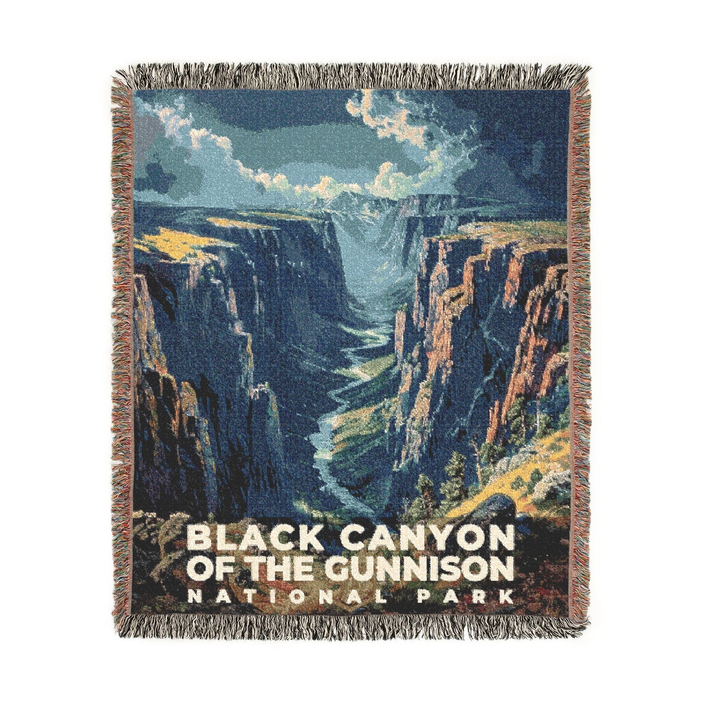 Black Canyon of the Gunnison National Park Woven Blanket | S16