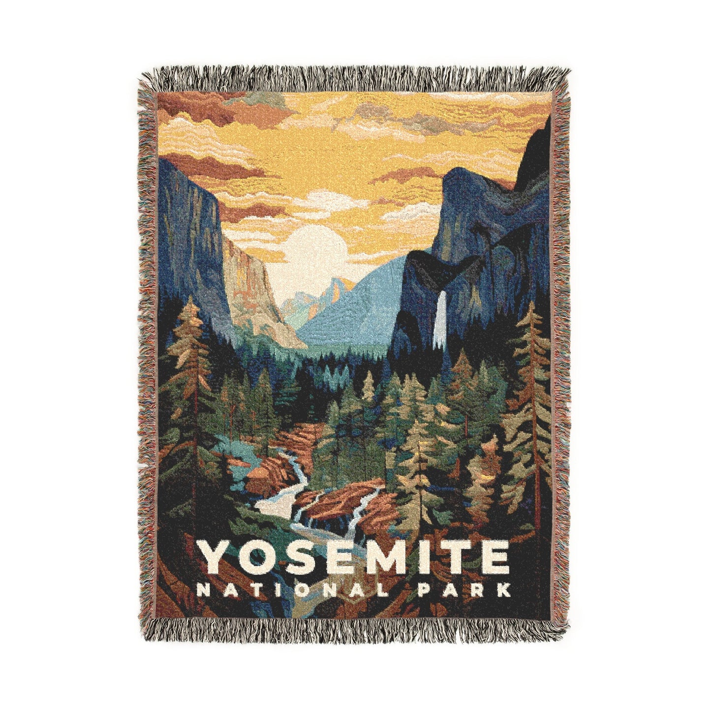 Yosemite National Park Woven Blanket | S09