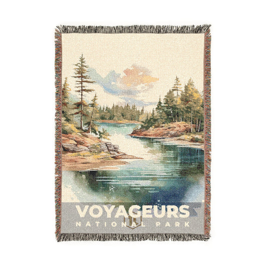Voyageurs National Park Woven Blanket | S08