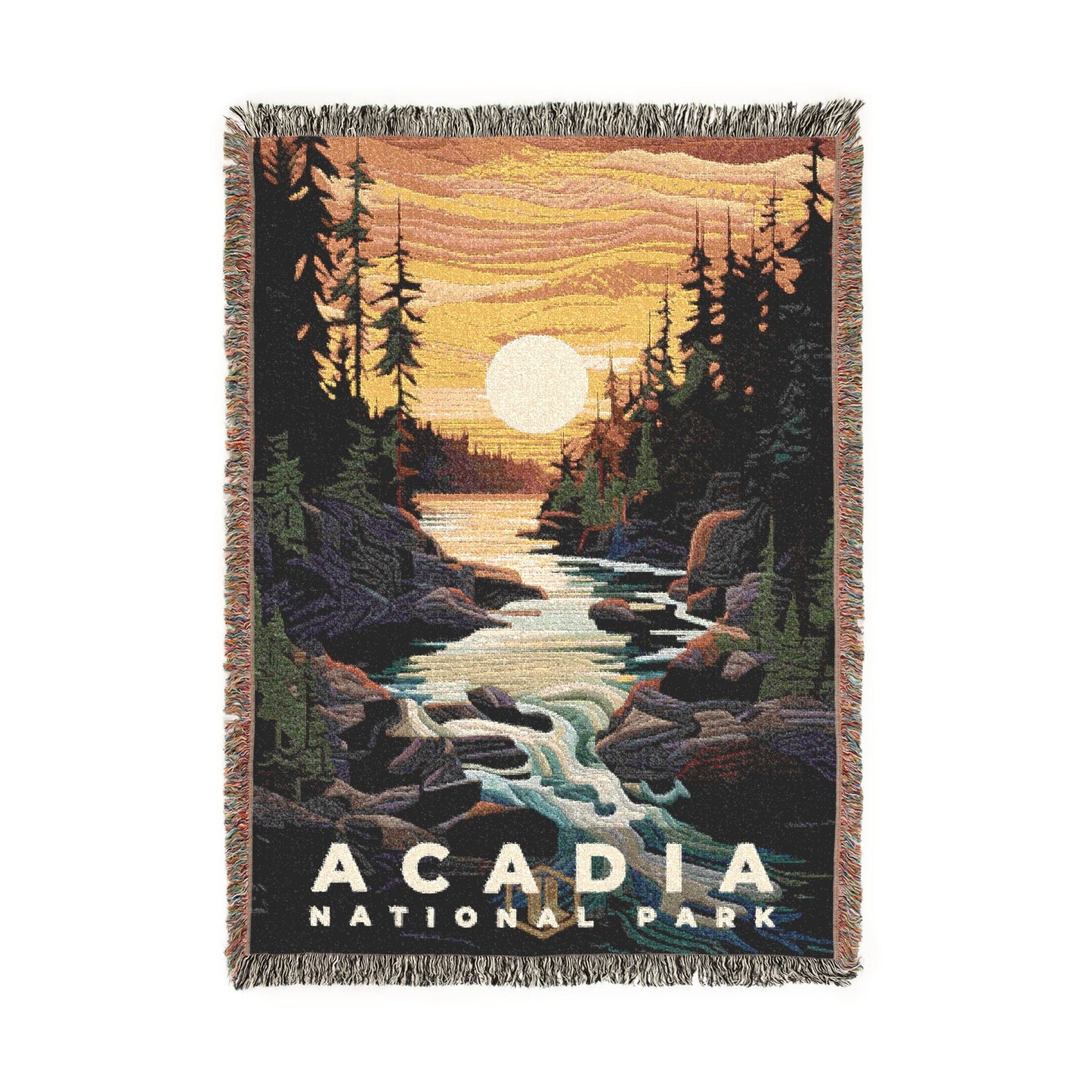 Acadia National Park Woven Blanket | S09