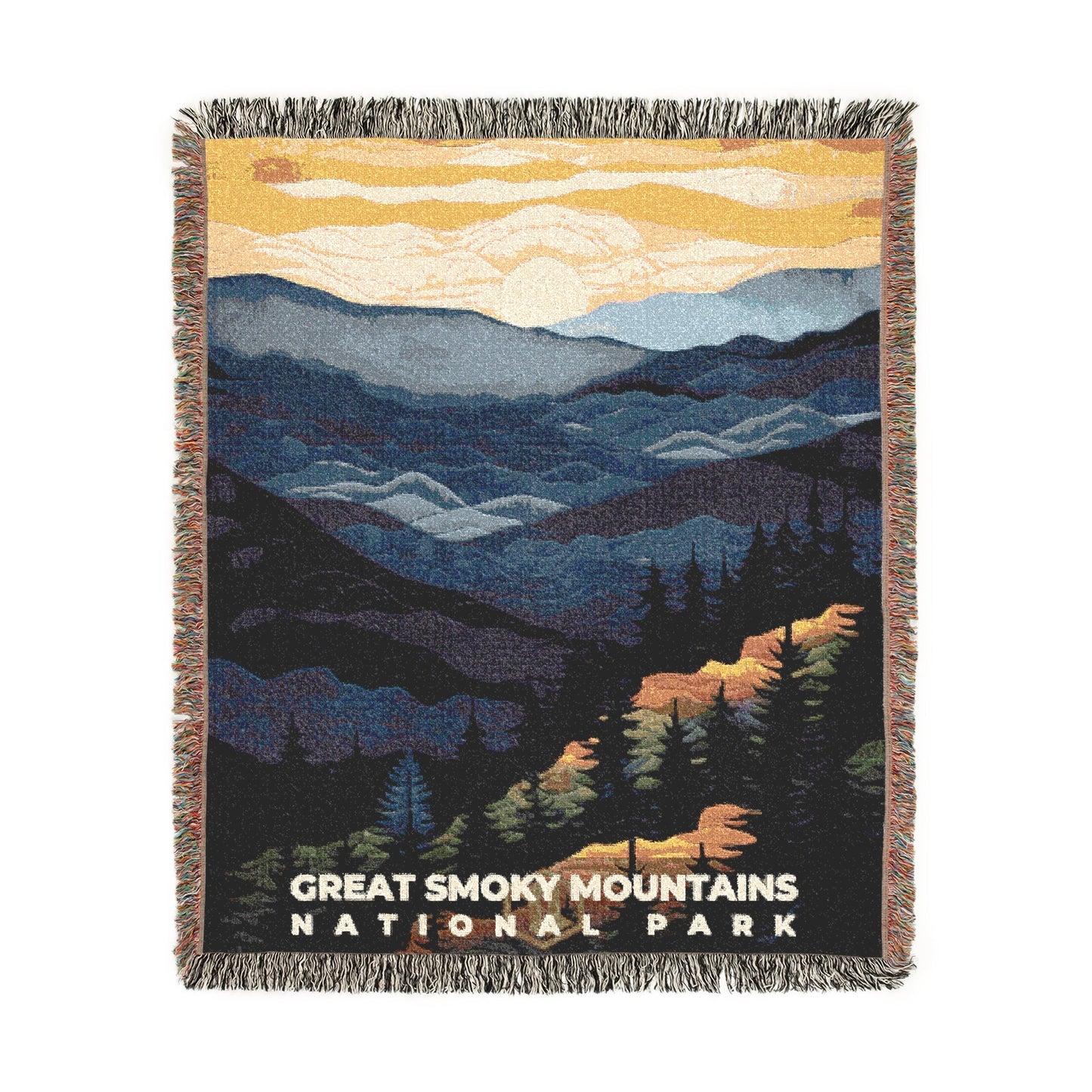 Great Smoky Mountains National Park Woven Blanket | S09
