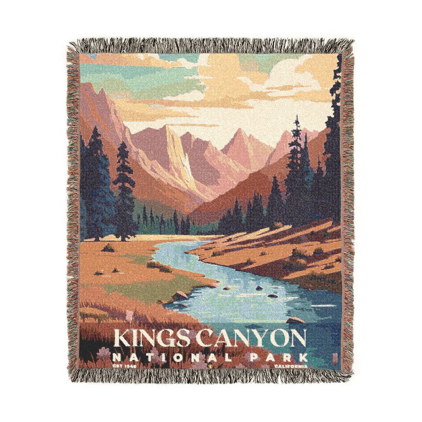 Kings Canyon National Park Woven Blanket | S05