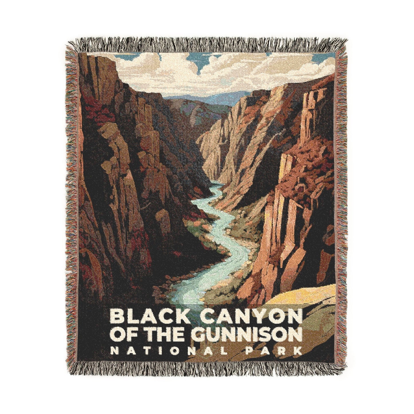 Black Canyon of the Gunnison National Park Woven Blanket | S07