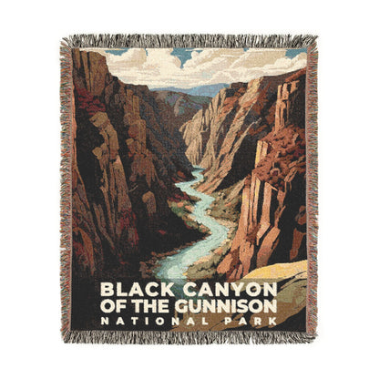 Black Canyon of the Gunnison National Park Woven Blanket | S07