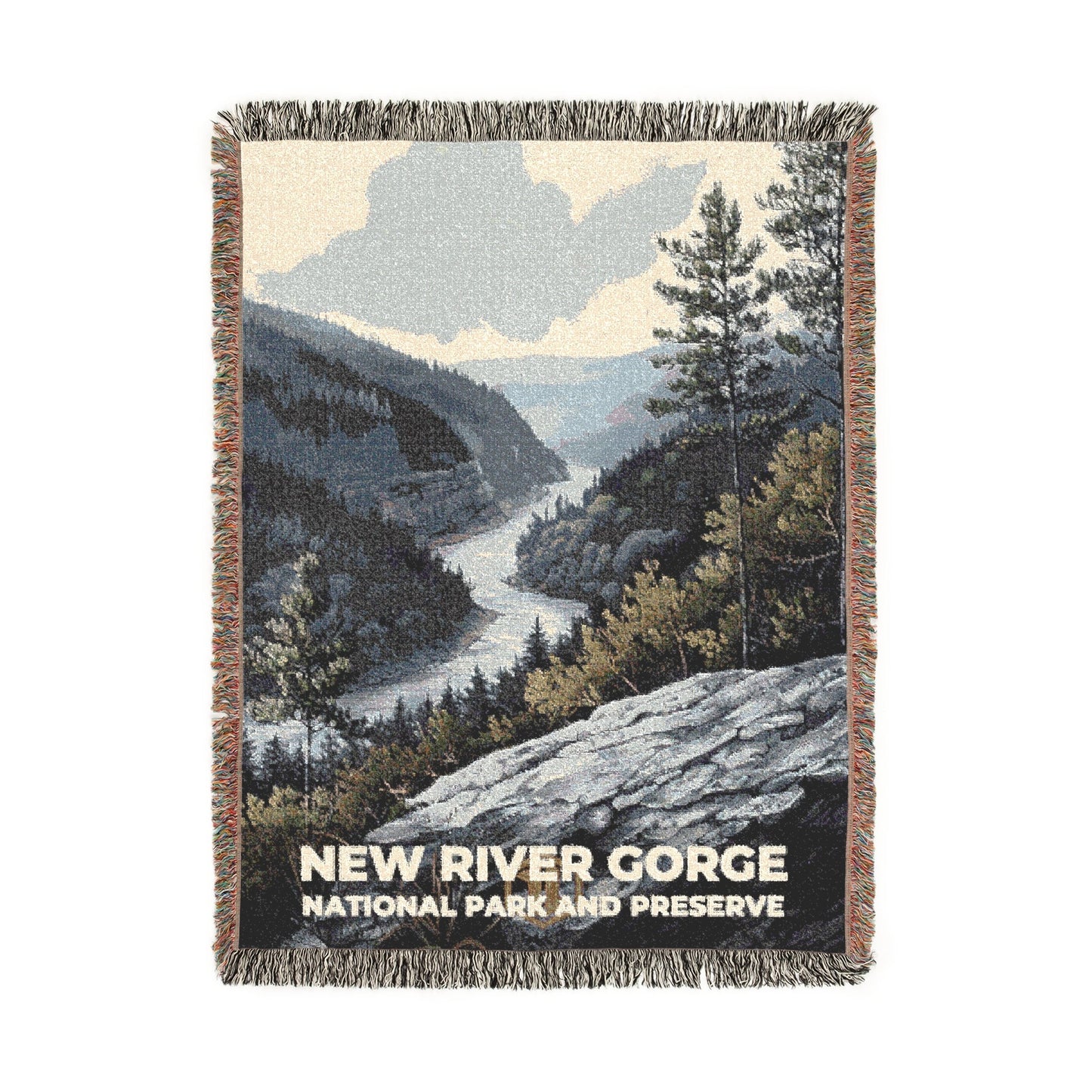 New River Gorge National Park Woven Blanket | S17