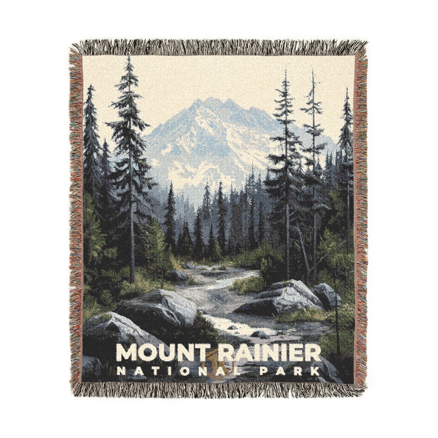 Mount Rainier National Park Woven Blanket | S17