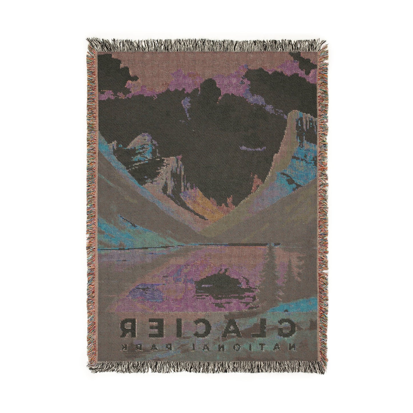 Glacier National Park Woven Blanket | S06