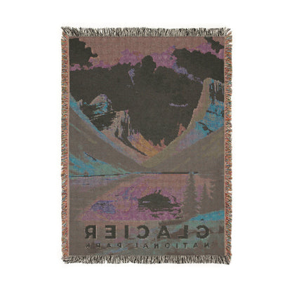 Glacier National Park Woven Blanket | S06