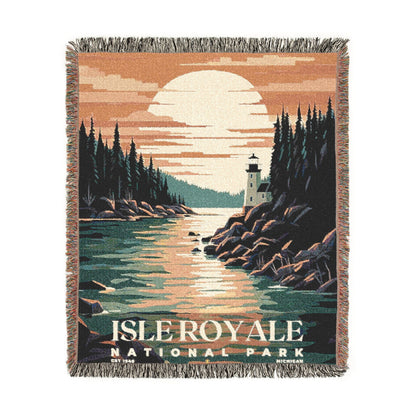 Isle Royale National Park Woven Blanket | S05