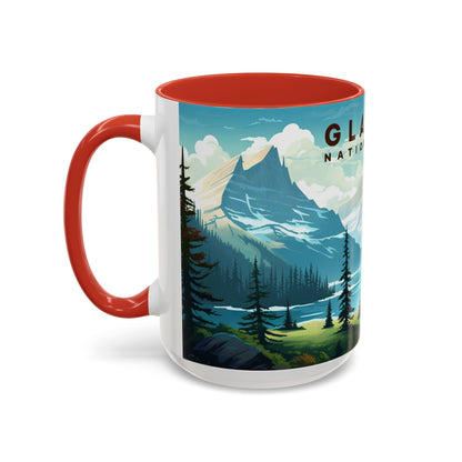 Glacier National Park Mug | Accent Coffee Mug (11, 15oz)