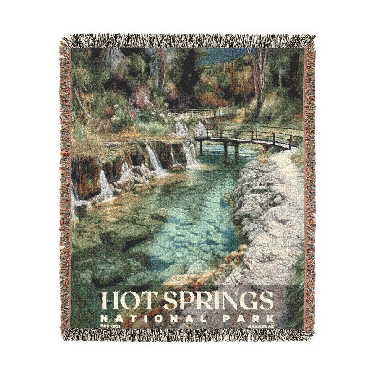 Hot Springs National Park Woven Blanket | S02