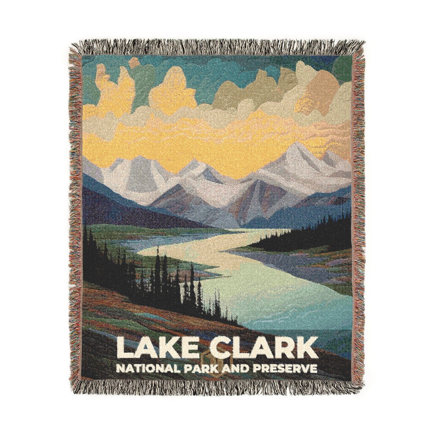 Lake Clark National Park Woven Blanket | S09